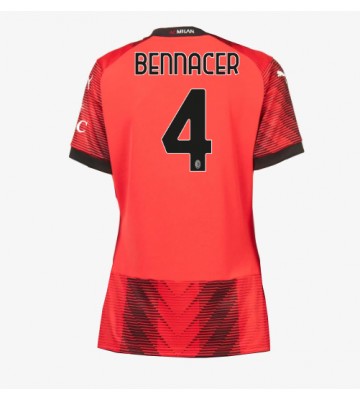 AC Milan Ismael Bennacer #4 Hjemmebanetrøje Dame 2023-24 Kort ærmer
